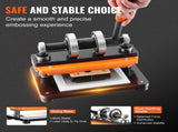 Leather Cutting Machine, 7.1 x 3.9 in Embossing Plate Manual Die Cutter, 0.47 in Pressure Stroke V952-SDSLPGYHJ18XT44PEV0
