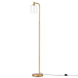 Artiss Floor Lamp Modern Industrial Standing Light with Clear Glass Shade, GoldMetal Tall Lamp for FL-SF-JF5470-GD