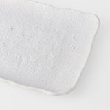 Platter Rectangular 35cm Shell White Glaze V637-C0457