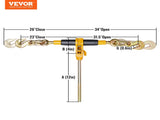 Ratchet Chain Binder, 0.9-1.27 cm Heavy Duty Load Binders, with G80 Hooks 5443 kg Secure Load Limit, V952-JLLJQBJHTS381DUKFV0