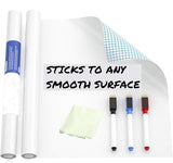 Dry Erase Sticker for Wall Tutuviw White Board Paper with 3 Markers Self-Adhesive Message Board V1189-WXFWAL-20260319-00592