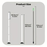 Smart LED Floor Lamp RGBICB Mood Light Ambient Light With Backlight - Rainbow - Size 01 V1102-124-25524-RBW-01