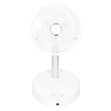 Mini Shake Head Fan Portable Folding Telescopic Electric Fan for Home Office OutdoorWhite V1294-YM0901-3113210043811