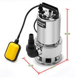 PROTEGE 2000W Submersible Dirty Water Pump Bore Tank Well Steel Automatic V219-PMPDITPROADW2