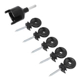 50Pcs Electric Fence Insulator Screw in Insulator Fence Ring Post Wood Post Insulator with Insulator V1294-YM0703-3111230084411