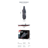 Sluban B1188 Model Kit 1450 Aircraft Carrier Fujian Type 003 Chinese PLAN Warship Navy Vessel SLB1188