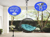 Stainless Steel Ceiling Mount Hanging Chair Spring Hook Kit, 360&deg Rotation, 450 kg Capacity V1188-CE-Y711-02398