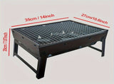 Weekend Essential Portable Foldable BBQ Grill Home & Camping Heavy Duty Steel No Assembly V1232-SKVDHG002