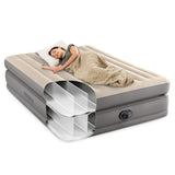Intex Dura-Beam Plus Queen Prime Comfort Elevated Air Mattress 64164NZ