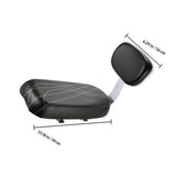 1Pack Backrest Cushion Easy to Clean Black for Bicycle Riders V1366-AZ2-W-20275