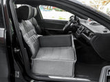 Grey Waterproof Front Pet Car Seat Cover - Non-Slip Dog Booster Seat Protector Mat V888-ELOSUNG27127