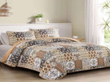 Enchanting Lace boho green Quilted 3 Pc Bedspread & Pillow Cover Set V745-MAC081017Q13U