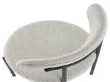 Luxe Boucle Cushioned Elsa Dining Chairs in White Quartz V264-DNC-416B-MCR-02-1