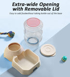 Plastic pet water dispenser, automatic feederelf Feeding for Small Large Pets Puppy Kitten Rabbit V1369-AZ3-W-07893