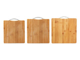 3 Pcs Bamboo Cutting Board Double Sided Double Use Different Sizes Wood Cutting Board Set for Home V1294-YM0626-3118220313911