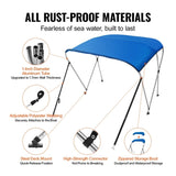 3 Bow Bimini Top Boat Cover, 900D Polyester Canopy with 1" Aluminum Alloy Frame, Waterproof and Sun V952-3GCYZYP6L616QR5XQV0