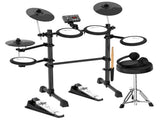 Karrera TDX-16 Electronic Drum Kit with LCD, Toms, Snares Quiet Mesh Pads & Pedals, Adjustable ELE-DRM-5PC