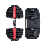 Everfit 24kg Dumbbells Adjustable Dumbbell Weight Plates Home Gym 2pcs FIT-K-DB-24KGX2