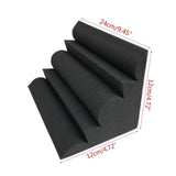 12pcs Corner Acoustic Soundproof Foam High Density Flame Retardant Bass Trap V1370-AZ4-12538