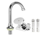 G1/2in Thread Copper Floor Mounted Foot Pedal Basin Faucet Sink Tap Set for Hospital Laboratory V1294-YM0901-3112200103711