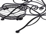 Levede Plant Stand Outdoor Indoor Metal Black UM1175-BKX2