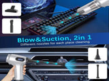 2-in-1 Cordless Handheld Vacuum & Air Duster - 12000Pa Suction, 70000 RPM, LED Light, USB-C V888-ELOSUNG35816