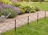 Lambu Garden Fence Panel 5 Pc Q195 Steel Rust Proof Border for Flower Beds Black UM1295-AU