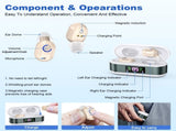 Rechargeable In-the-Ear Hearing Aids with Charging Case and LCD Display Ultra-Compact Sound V1107-CS-BLCFS