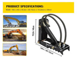 Hydraulic Backhoe, 45.7cm 1.27cm Thickness Heavy Duty Excavator, Black Steel Weld On V952-FCMZ18INDYYYG12MMV0