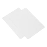 2-Pack Aluminum Blank Metal Signs Plated Plates for Engraving Weather-Resistant Yard and Outdoor V1369-AZ3-W-13230