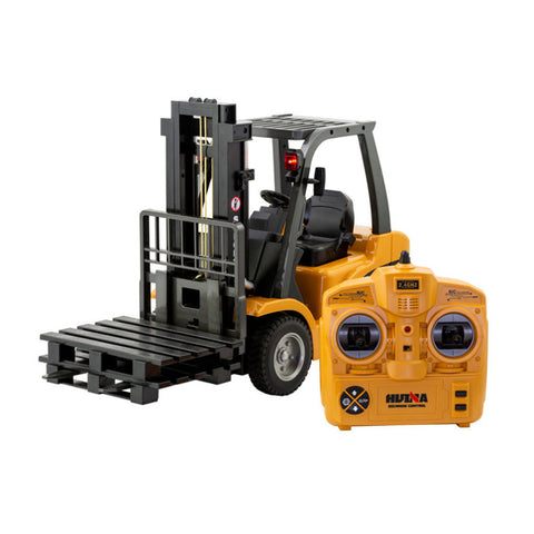 110 Scale 2.4G 8-Channel Metal Remote Control Forklift Construction Vehicle with Lifting Function & V196-1577