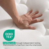 KINGSTON SLUMBER RelaxMax 31cm Queen Mattress, Medium, Euro Top, 5-Zone, Pocket Spring, Knitted V219-BEDMATKSST4A