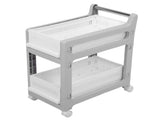 Storage Trolley Sliding Drawers Rolling Utility Cart with Universal Wheel for Kitchen Bathroom V1294-YM0901-3117240251211