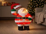 Christabelle 56cm Santa Christmas Light Up Display Animated LED Outdoor Indoor Xmas Yard Lawn S 112_SHE209