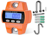 660lb Digital Hanging Scale, Handheld 300Kg Mini Crane Scale with Hooks for Farm Hunting Fishing V1192-AZ-W-3901