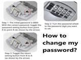 Outdoor Indoor Keysafe Lock Box 4 Digital Combination Lock Wall Mounted Box for Keys House Key V1192-AZ-W-30734