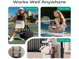 42L Light-Grey Tennis & Pickleball Expandable Tote Bag wIth Shoe-Zone & Bottle Side Pocket V888-ELOSUNG45037