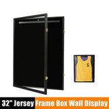 Wall Display/Case Lockable Rack 80cm Football Basketball Jersey Storage Box V63-840541