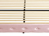 Levede King Floating Bed Frame LED Headboard USB Pink BF1062-K