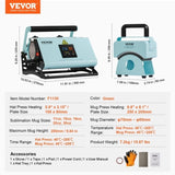 2 in 1 Tumbler and Hat Heat Press Machine Heat Machine for Caps Hats Mugs V952-BXSKMJMINIKMSBIPBV3