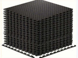 Interlocking Black EVA Fitness Mats Set V1142-LP601099557752782