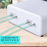 Aquarium Air Pump Oxygen Hydroponic 4 Outlet 670L/H 8W WHITE V274-AQ-CT404