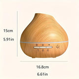 Wood Grain Aroma Humidifier, Energy-Saving Fragrance Spray, Seven-Color Ambient Light, Smart Timer, V1232-JSQ-XBYS-001