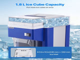 Commercial Ice Shaver Machine, 1.91QT /1.8L Large Electric Snow Cone Machine, Fine & Fluffy with V952-BBJLB18L400WY0VEZ001V3