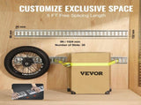 E Track Tie-Down Rail Kit, 24PCS 1524 mm E-Tracks Set Includes 8 Steel Rails & 8 O-Rings & 8 V952-YSDXE5FT32PCSRMMSV0