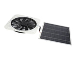 Solar Panel Fan Kit Solar Exhaust Fan 100W Solar Powered Panel with 10inch Round Fan for Greenhouse V1294-YM0706-3114230113612