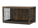 Large Wooden Dog Crate Kennel End Table Nightstand 100x59x74cm V178-66973