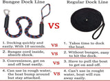 Boat Bungee Dock Lines with 316 Stainless Clips - Shock-Absorbing Jet Ski Dock Line, PWC V1258-DP02-WO-474