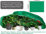 2pcs Huge Plant Covers Freeze Protection, 95"x83" Winter Tree Cover with Zipper Drawstring Thickened V1259-DP01-A-5373