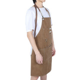 Adjustable Waterproof Apron with Pockets for Restaurant Kitchen Milk Tea Flower Shop Barber Supplies V1294-YM0901-3117200128511